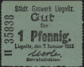 Duitsland - Noodgeld -  Liegnitz TVA4080_35.10 1 Pfennig 1922