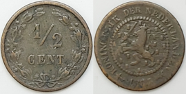 Nederland Sch.726 1/2 Cent 1884