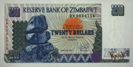 Zimbabwe   P7.a 20 Dollars 1997