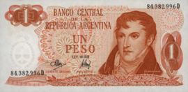 Argentinië P287.a3 1 Peso 1970-73 (No date)