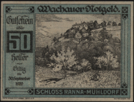 Oostenrijk - Noodgeld - Wachauer Notgeld KK. 1122 50 Heller 1920