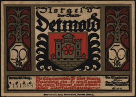 Duitsland - Noodgeld -  Detmold Grab. 268.10 50 Pfennig 1920