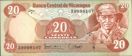 Nicaragua P135 20 Córdobas 1979
