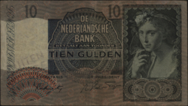 Netherlands  PL38 10 Gulden 1942