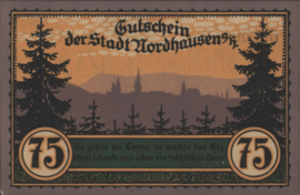 Duitsland - Noodgeld - Nordhausen Grab/Mehl.:987 75 Pfennig 1921