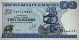 Zimbabwe   P1 2 Dollars 1994