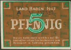Germany S1001.a 5 Pfennig 1947