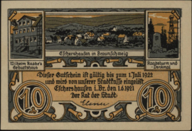 Duitsland - Noodgeld - Eschershausen Grab.: 351 10 Pfennig 1921