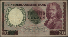 Nederland  PL53.a.R 20 Gulden 1955 REPLACEMENT