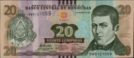 Honduras P100 20 Lempiras 2012