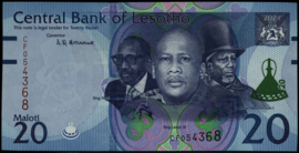Lesotho B228 20 Maloti 2021