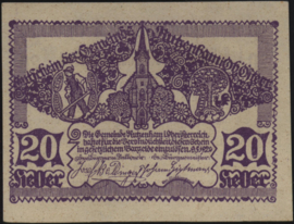 Oostenrijk - Noodgeld - Rutzenham KK.858 20 Heller 1920
