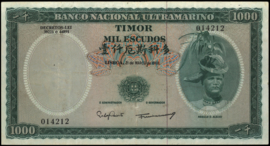 Timor  P30 1.000 Escudos 1968