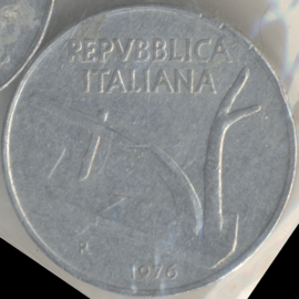 Italië KM#93 10 Lire 1976R