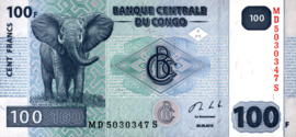 Congo Democratische Republiek (Kinshasa) P98.b 100 Francs 2013
