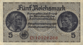 Reichskredit-kassenscheine PL1300.4.b 5 Reichsmark 1939