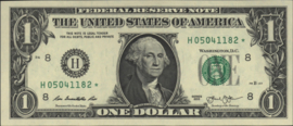 United States of America (USA) P537 1 Dollar 2013 STAR NOTE