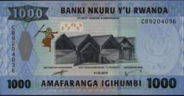 Rwanda  P39 1.000 Francs 2019