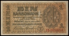 Oekraïne  P49 1 Karbowanez 1942