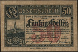 Oostenrijk - Noodgeld - Wien KK. 1183.II.f 50 Heller 1920