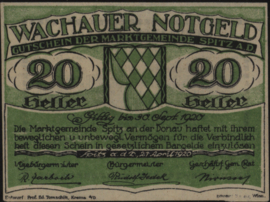 Oostenrijk - Noodgeld - Wachauer Notgeld KK. 1122 20 Heller 1920