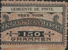 België - Noodgeld - Pinte   NL0.Roze op wit 150 Grammen 1914-1918 (No date)