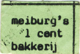 Netherlands, Meiburg's Bakery (W/o city) PL1140 1 Cent ± 1980