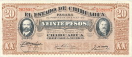 Mexico PS536.b 20 Pesos 1914