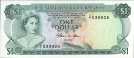 Bahamas  P35.b 1 Dollar 1974