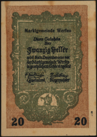 Oostenrijk - Noodgeld - Werfen Markt KK. 1173.a 20 Heller 1920 (No date)