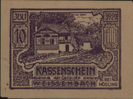 Austria - Emergency issues - Weissenbach bei Mödling KK.1156 10 Heller 1920