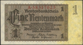 Germany P173.2: A 1 Rentenmark 1937