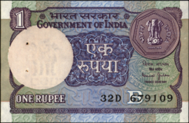 India  P78A 1 Rupee 1966-'80