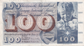 Zwitserland P49.n 100 Franken 1972