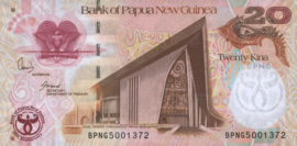 Papua New Guinea P36.a 20 Kina 2008