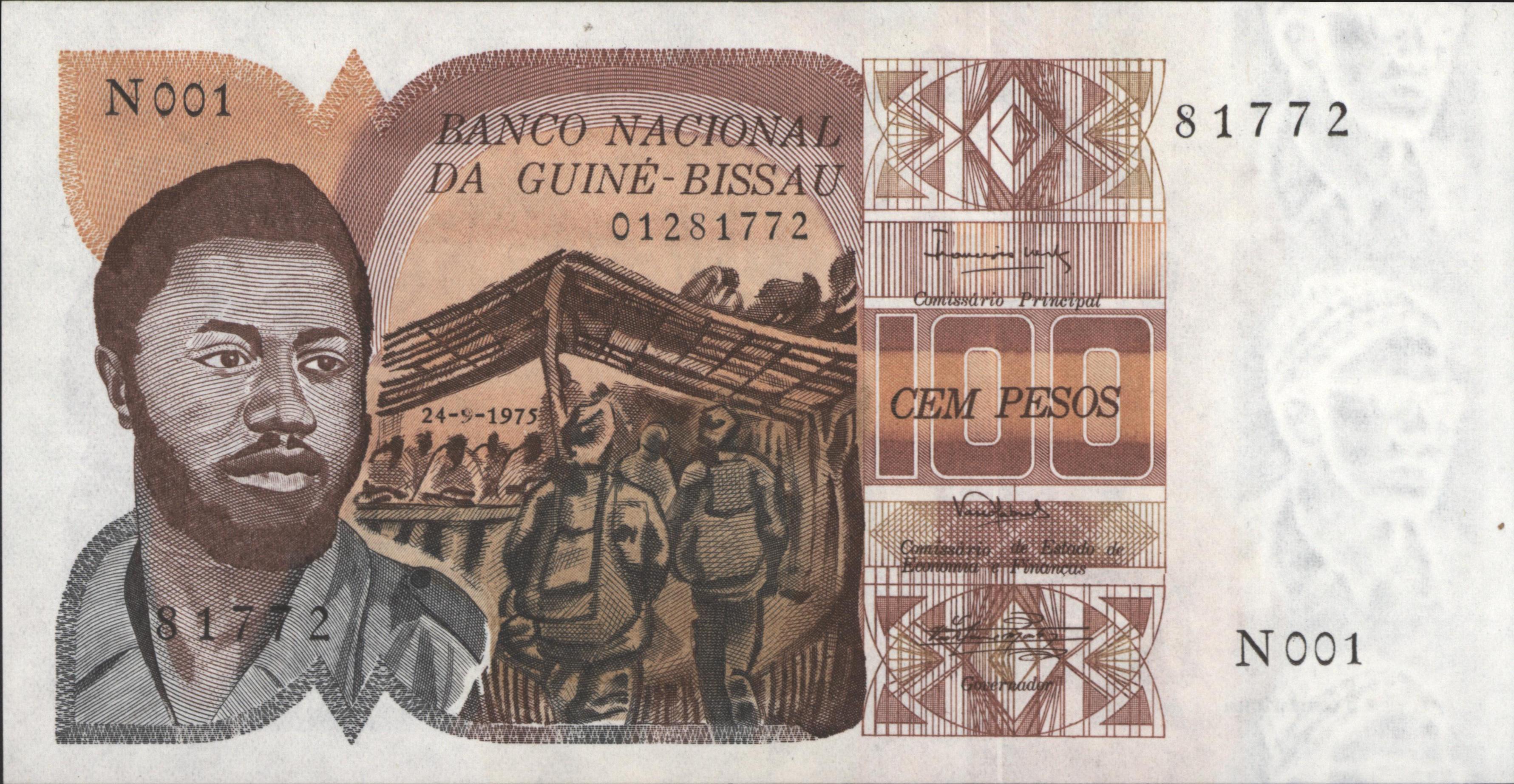 Guinee-Bissau   P2 100 Pesos 1975