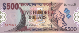 Guyana  P34.b 500 Dollar 2000 (No date)