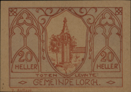 Austria - Emergency issues - Lorch KK.:564 20 Heller 1920