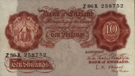 Great Britain / UK P368 10 Shillings 1948-1960 (No date)