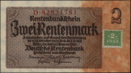 East Germany P2.b 2 Rentenmark 1948
