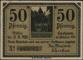 Duitsland - Noodgeld - Cuxhaven  C37 50 Pfennig 1919