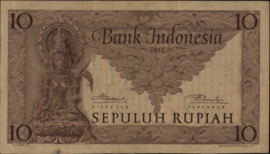 Indonesië  P43 10 Rupiah 1952