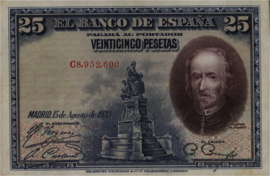 Spanje  P74.b 25 Pesetas 1928