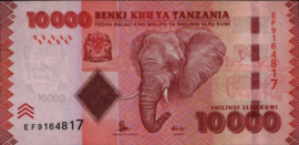Tanzania  P44 10,000 Shillings 2015
