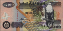 Zambia  P38 100 Kwacha 2006