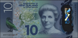 New Zealand P192 10 Dollars 2015