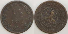 Netherlands Sch.724 ½ Cent 1878