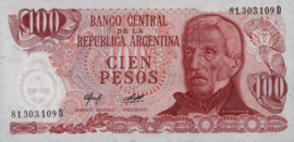 Argentinië P302 100 Pesos 1976-78 (No date)