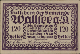 Oostenrijk - Noodgeld - Wallsee KK. 1137 120 Heller 1920