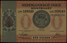 Nederlands Indië 1816-1942  PLNI24.1.a 1 Gulden 1940